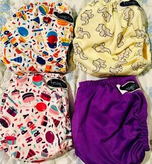 Imagine Baby Cloth Diaper Covers, Set of 4